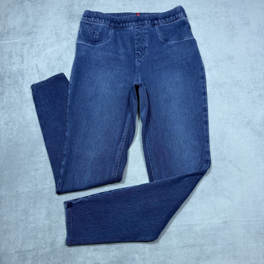 Spanx Denim Leggings Womens M 28x27 Jeggings Skinny Ankle Midrise Stretch Boho